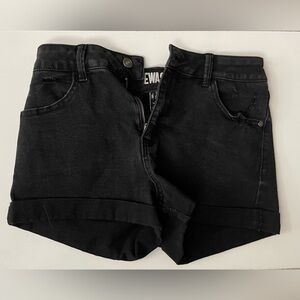 Black Denim Shorts